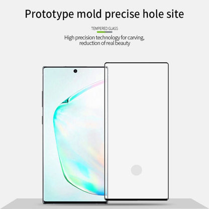 PINWUYO 9H 3D Hot Bending Tempered Glass Film for Galaxy Note10+（Black） - Galaxy Tempered Glass by PINWUYO | Online Shopping UK | buy2fix