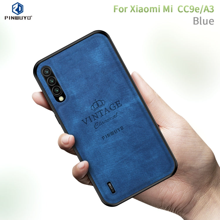 PINWUYO Shockproof Waterproof Full Coverage PC + TPU + Skin Protective Case  for Xiaomi Mi CC9e / A3(Blue) - Xiaomi Cases by PINWUYO | Online Shopping UK | buy2fix