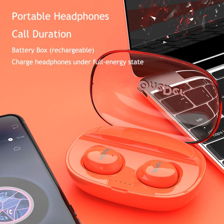 OneDer W12 Wireless Earphone with Waterproof IPX5 HD Stereo Sound TWS Bluetooth Earphone(Black) - TWS Earphone by OneDer | Online Shopping UK | buy2fix