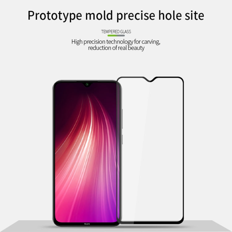 For Xiaomi RedMi Note8 MOFI 9H 2.5D Full Screen Tempered Glass Film(Black) -  by MOFI | Online Shopping UK | buy2fix