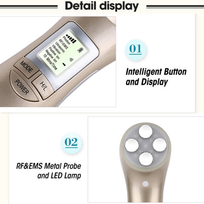 OFY9901  Face Skin EMS Mesotherapy Electroporation RF Radio Frequency Facial LED Photon Skin Care Face Lift Tighten Remove Wrinkle(White) - Beauty Instrument by buy2fix | Online Shopping UK | buy2fix