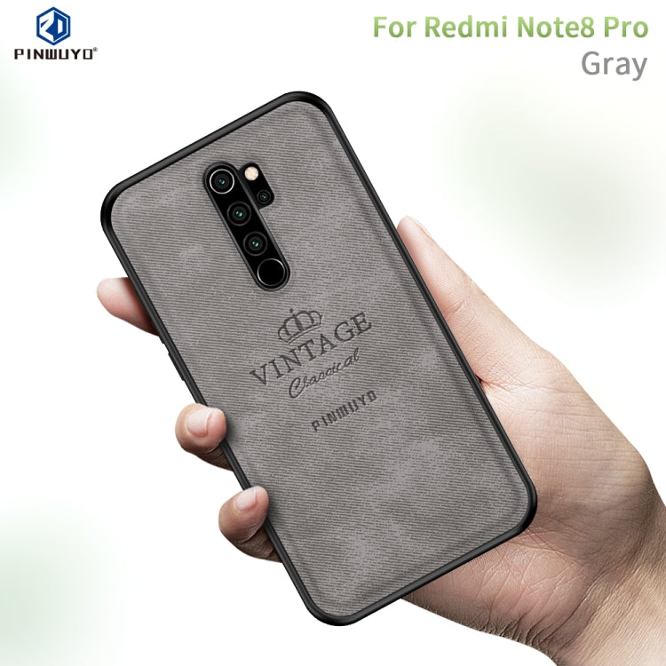 For Xiaomi RedMi Note 8 Pro PINWUYO Zun Series PC + TPU + Skin Waterproof And Anti-fall All-inclusive Protective Shell(Gray) - Xiaomi Cases by PINWUYO | Online Shopping UK | buy2fix