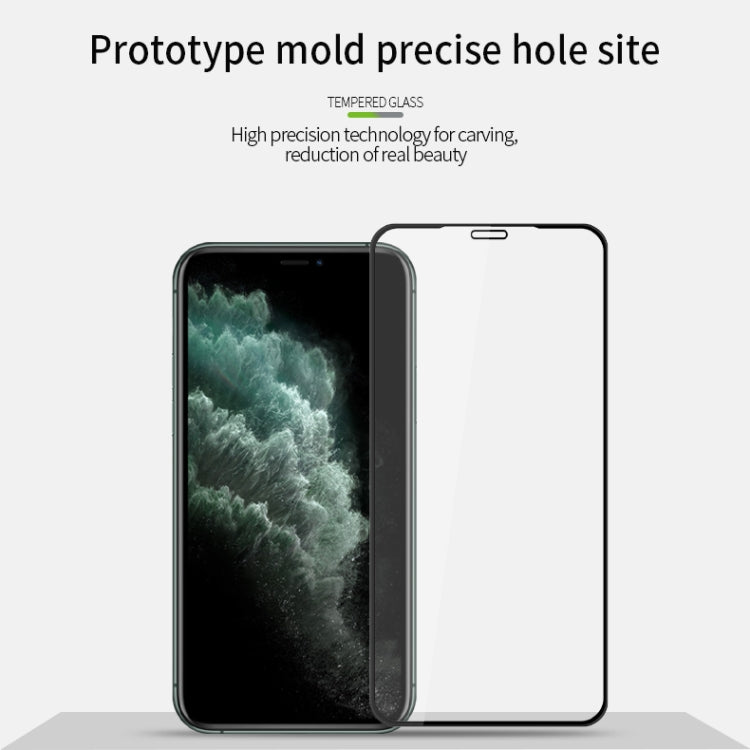 For iPhone 11 Pro Max MOFI 9H 3D Explosion-proof Curved Screen Tempered Glass Film(Black) - iPhone 11 Pro Max Tempered Glass by MOFI | Online Shopping UK | buy2fix