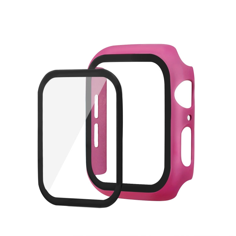 ENKAY Hat-prince Full Coverage PC Case + Tempered Glass Protector for Apple Watch Series 5 / 4 40mm(Rose) - Watch Cases by ENKAY | Online Shopping UK | buy2fix