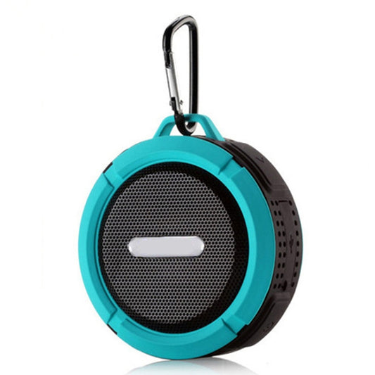 C6a Outdoor Chuck Wireless Bluetooth Car Speaker Suction Cup Speaker, Support TF Card(Blue) - Waterproof Speaker by buy2fix | Online Shopping UK | buy2fix