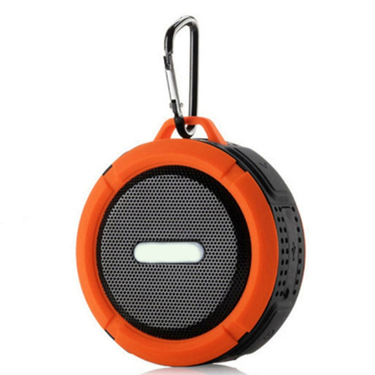 C6a Outdoor Chuck Wireless Bluetooth Car Speaker Suction Cup Speaker, Support TF Card(Orange) - Waterproof Speaker by buy2fix | Online Shopping UK | buy2fix