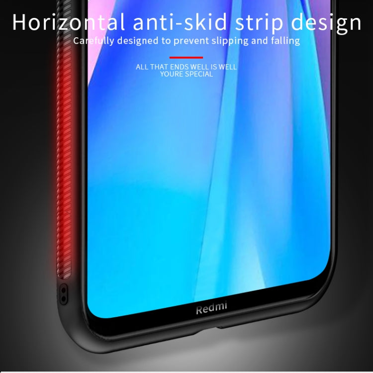 For Xiaomi RedMi Note8T PINWUYO Rong Series  Shockproof PC + TPU+ Chemical Fiber Cloth Protective Cover(Blue) - Xiaomi Cases by PINWUYO | Online Shopping UK | buy2fix