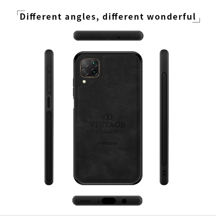 For Huawei Nova 6 SE PINWUYO Zun Series PC + TPU + Skin Waterproof And Anti-fall All-inclusive Protective Shell(Black) - Huawei Cases by PINWUYO | Online Shopping UK | buy2fix