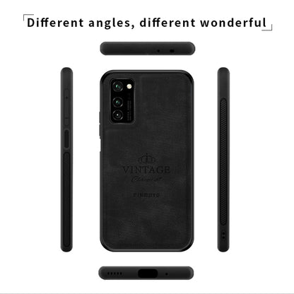 For Huawei Honor V30 / V30 Pro PINWUYO Zun Series PC + TPU + Skin Waterproof And Anti-fall All-inclusive Protective Shell(Black) - Honor Cases by PINWUYO | Online Shopping UK | buy2fix