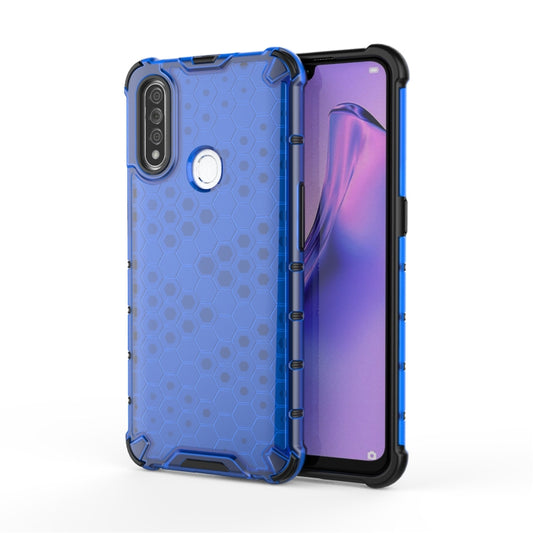 For OPPO A8/A31 Shockproof Honeycomb PC + TPU Case(Blue) - OPPO Cases by buy2fix | Online Shopping UK | buy2fix