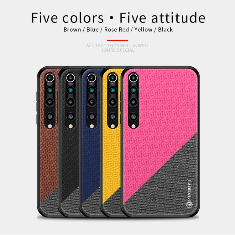 For Xiaomi 10 / 10pro PINWUYO Rong Series  Shockproof PC + TPU+ Chemical Fiber Cloth Protective Cover(Black) - Xiaomi Cases by PINWUYO | Online Shopping UK | buy2fix