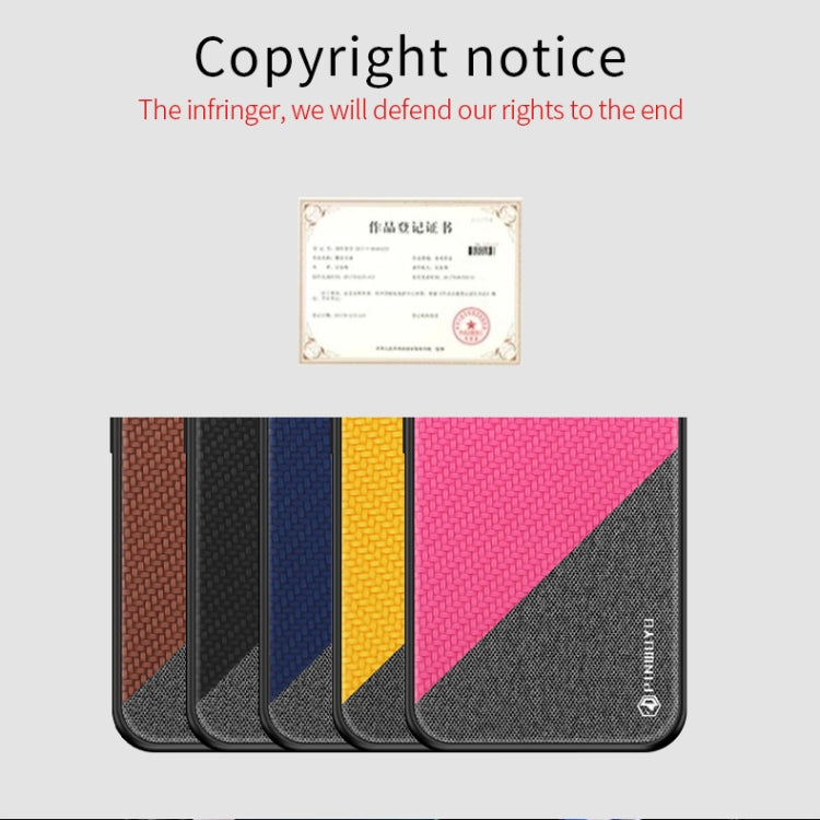 For Xiaomi 10 / 10pro PINWUYO Rong Series  Shockproof PC + TPU+ Chemical Fiber Cloth Protective Cover(Red) - Xiaomi Cases by PINWUYO | Online Shopping UK | buy2fix