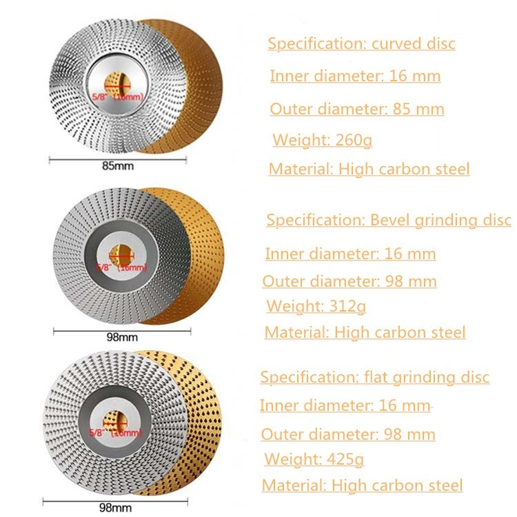 Woodworking Sanding Thorn Disk Angle Grinder Thorn Disk Plastic Grinding Disk Polishing Disk, Style:Bevel(Gold) - Abrasive Tools & Accessories by buy2fix | Online Shopping UK | buy2fix