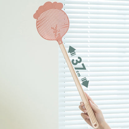Summer Plastic Fly Swatter Flycatcher, Style:Cherry Blossoms Pattern(Green) - Fly Swatter by buy2fix | Online Shopping UK | buy2fix