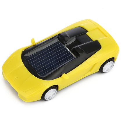 3PCS Solar Toys Car  Powered Mini Car Racer Toy For Kids(Yellow) - RC Cars by buy2fix | Online Shopping UK | buy2fix