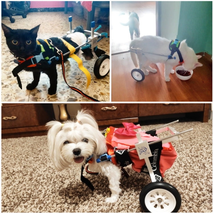 Pet Wheelchair Disabled Dog Old Dog Cat Assisted Walk Car Hind Leg Exercise Car For Dog/Cat Care, Size:M - Training Aids by buy2fix | Online Shopping UK | buy2fix