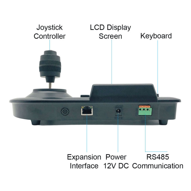 JSK-8003C Monitoring Keyboard PTZ Rocker Ball Camera Keyboard, Specification:3 Axis(EU Plug) - Other Tools by buy2fix | Online Shopping UK | buy2fix