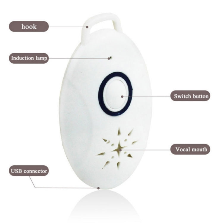 Mini Portable Outdoor Ultrasonic Repellent Anti-insect Anti-mouse for Camping Outdoor Activities(White) - Repellents by buy2fix | Online Shopping UK | buy2fix