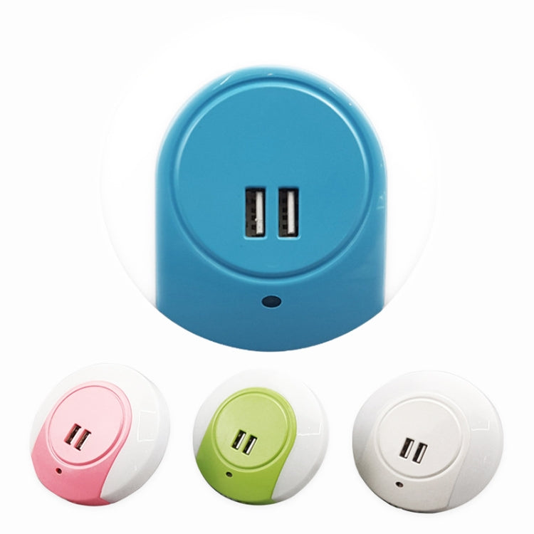 A78B LED Night Light With USB Port Intelligent Light Control Sensor Light, Plug:AU Plug(Green) - Sensor LED Lights by buy2fix | Online Shopping UK | buy2fix