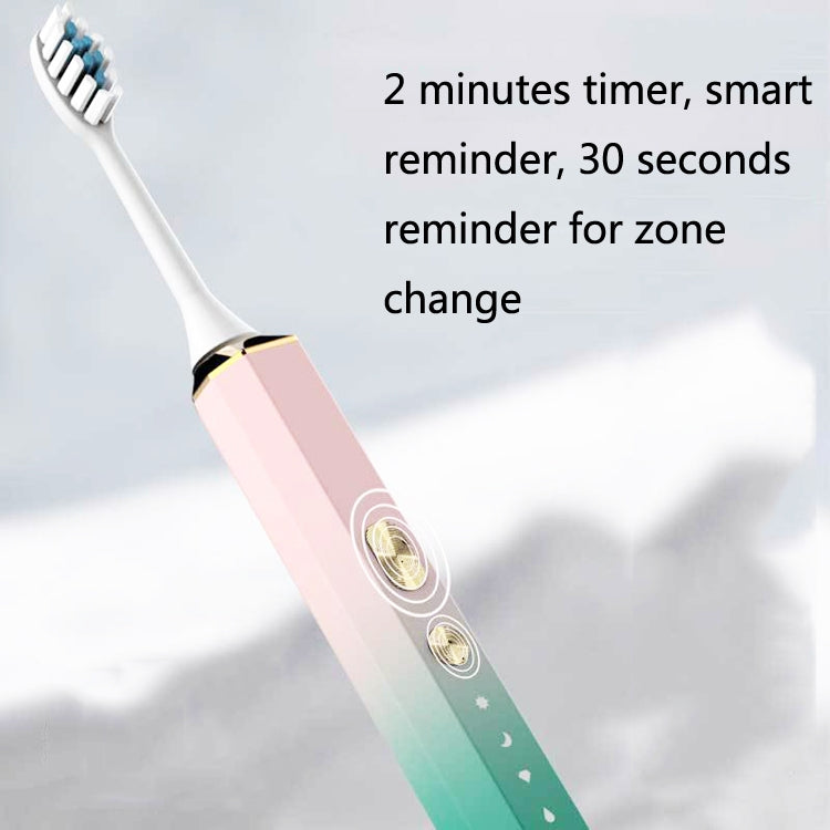 V6 Adult Magnetic Levitation Sonic Household Smart Electric Toothbrush Couple Soft Toothbrush, Style: Charge Model(Coral Pink) - Toothbrushes by buy2fix | Online Shopping UK | buy2fix