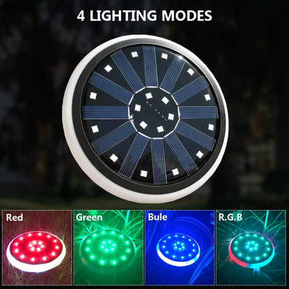 LED Solar Buried Lamp Stainless Steel Outdoor RGB Grass Garden Light - Buried Lights by buy2fix | Online Shopping UK | buy2fix