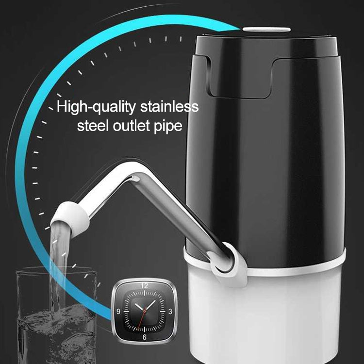 304 Stainless Steel Hard Pipe USB Rechargeable Electric Water Pump Dispenser Silicone Drinking Water Bottles - Drinking Tools by buy2fix | Online Shopping UK | buy2fix