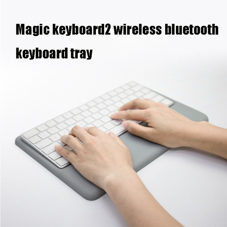 Wireless Keyboard Support Memory Foam Silicone Wrist Pad Base for Apple Magic Keyboard 2, Size:S(Grey) - Other Accessories by buy2fix | Online Shopping UK | buy2fix