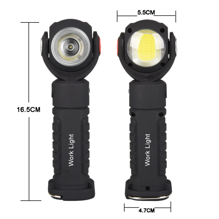 Dual-Function Work Light Outdoor Portable Handheld Inspection Light COB Rechargeable Flashlight Emergency Light - LED Flashlight by buy2fix | Online Shopping UK | buy2fix