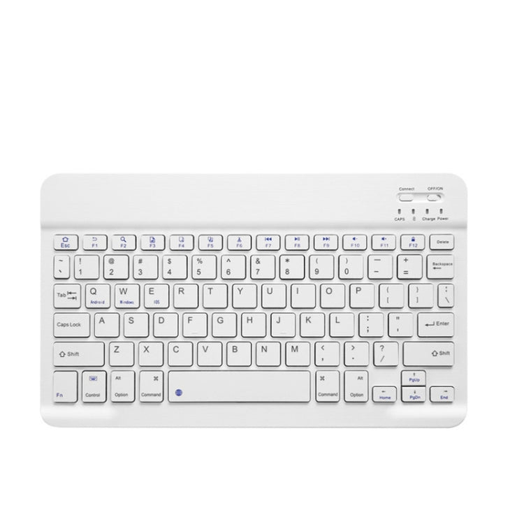 YS-001 7-8 inch Tablet Phones Universal Mini Wireless Bluetooth Keyboard, Style:Only Keyboard(White) - Universal Keyboard by buy2fix | Online Shopping UK | buy2fix