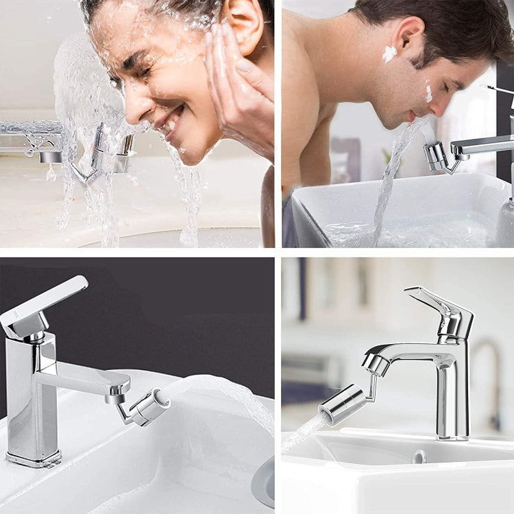 720-Degree Universal Rotating Faucet Anti-Splash Spout Filter Dual-Function Faucet, Specification: Two Sections - Faucets & Accessories by buy2fix | Online Shopping UK | buy2fix