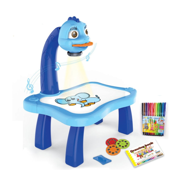 Smart Children Projection Painting Board Multifunctional Drawing Table Toy Set(Blue) - Drawing Toys by buy2fix | Online Shopping UK | buy2fix