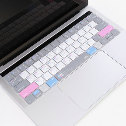 JRC English Version Colored Silicone Laptop Keyboard Protective Film For MacBook Retina 12 inch A1534(Soothing Color) - Keyboard Protector by JRC | Online Shopping UK | buy2fix