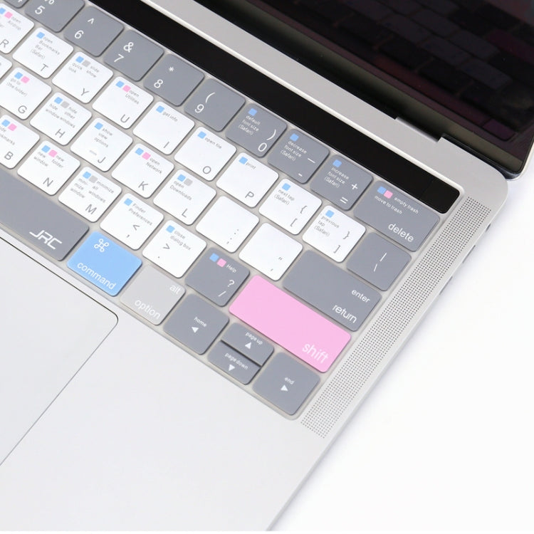 JRC English Version Colored Silicone Laptop Keyboard Protective Film For MacBook Pro 16 inch A2141 (with Touch Bar)(Soothing Color) - Keyboard Protector by JRC | Online Shopping UK | buy2fix