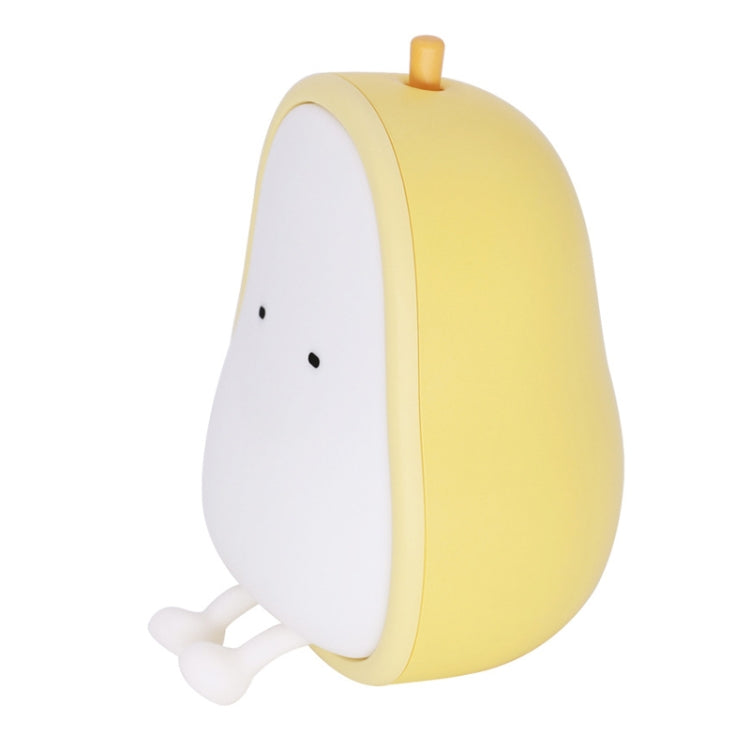 Pear Shape Night Light Silicone Soft Bedroom Warm Light LED Night Light(Warm White Light) - Night Lights by buy2fix | Online Shopping UK | buy2fix