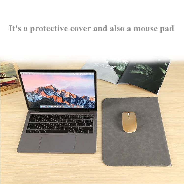 Horizontal Sheep Leather Laptop Bag For MacBook Pro 16 Inch A2141(Liner Bag + Power Supply Bag Dark Blue) - Protective Bags by buy2fix | Online Shopping UK | buy2fix