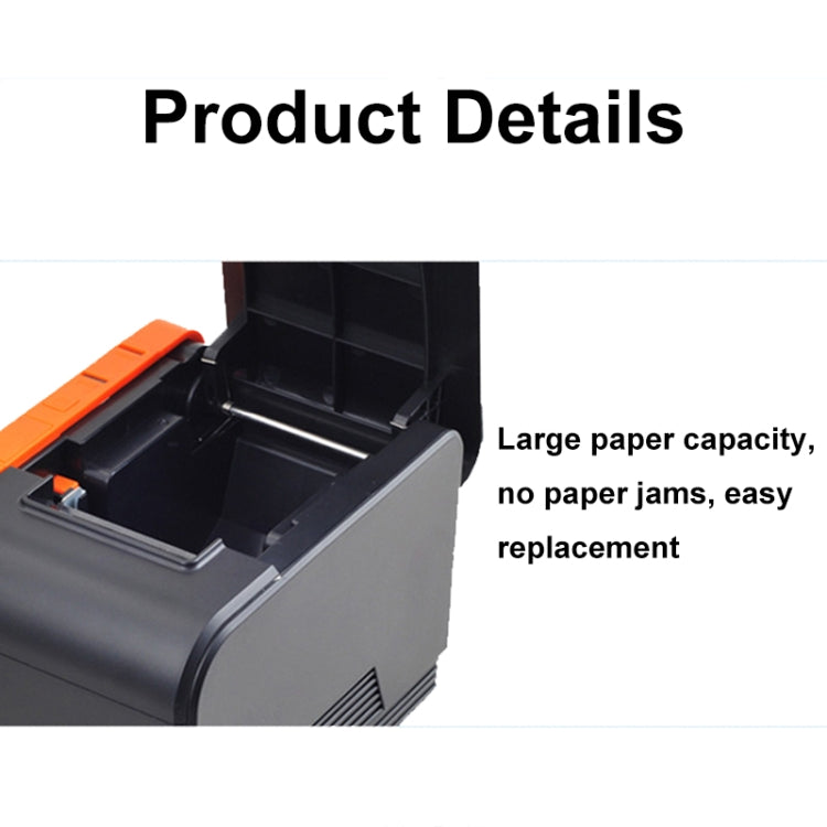 Xprinter XP-T58L 58mm Supermarket Cashier Receipt Thermal Printer, Spec: USB Port(US Plug) - Printer by Xprinter | Online Shopping UK | buy2fix