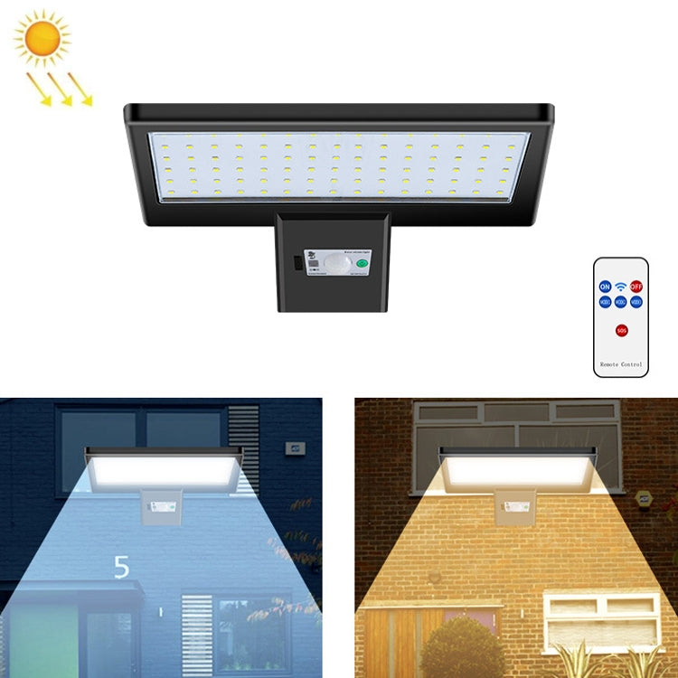 Outdoor Waterproof LED Street Lamp Landscape Energy Saving Spotlight Solar Light, Style: Remote Control+Sensor(Cold White Light) - Street Lights by buy2fix | Online Shopping UK | buy2fix