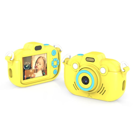 DC502 2.4-Inch 16X Zoom 2.7K Video Recording Children Digital Camera, Color: Yellow + 32G(AU Plug) - Children Cameras by buy2fix | Online Shopping UK | buy2fix