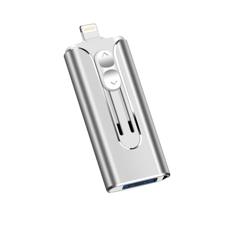 32GB Micro USB + 8 Pin + USB 2.0 3 in 1 Mobile Phone Computer U-Disk(Silver) - U Disk & Card Reader by buy2fix | Online Shopping UK | buy2fix