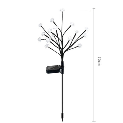 16 LED Solar Tree Branch Lotus Lamp Outdoor  Garden Lawn Light - Solar Lights by buy2fix | Online Shopping UK | buy2fix