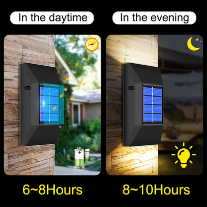 Outdoor Decorative Waterproof Solar Wall Light, Spec: 4 LEDs Warm Light - Solar Lights by buy2fix | Online Shopping UK | buy2fix