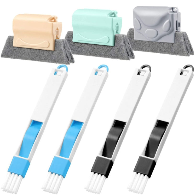 7pcs / Set Groove Window Sill Cleaning Brush - Sponges, Cloths & Brushes by buy2fix | Online Shopping UK | buy2fix