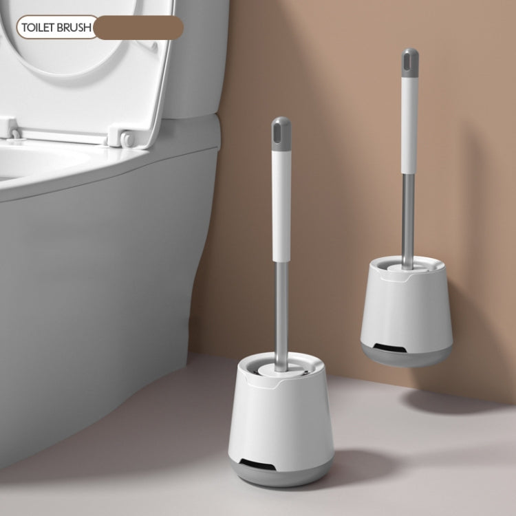 TPR Soft Glue Long-handle Toilet Brush with Base, Spec: Floor Type - Toilet Accessories by buy2fix | Online Shopping UK | buy2fix