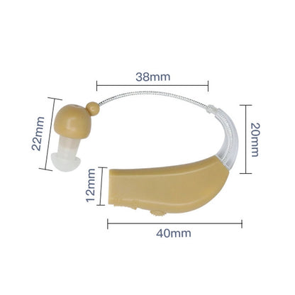 Elderly Use Can Charge Sound Amplifier Hearing Aid, Specification: EU Plug(Blue Double Machine+White Charging Bin) - Hearing Aids by buy2fix | Online Shopping UK | buy2fix