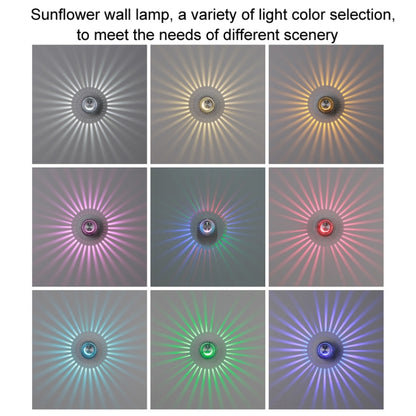 LED Aluminum Aisle Light Sunflower Corridor Lamp Decorative Light, Power source: Visible Installation 3W(Warm White) - Novelty Lighting by buy2fix | Online Shopping UK | buy2fix