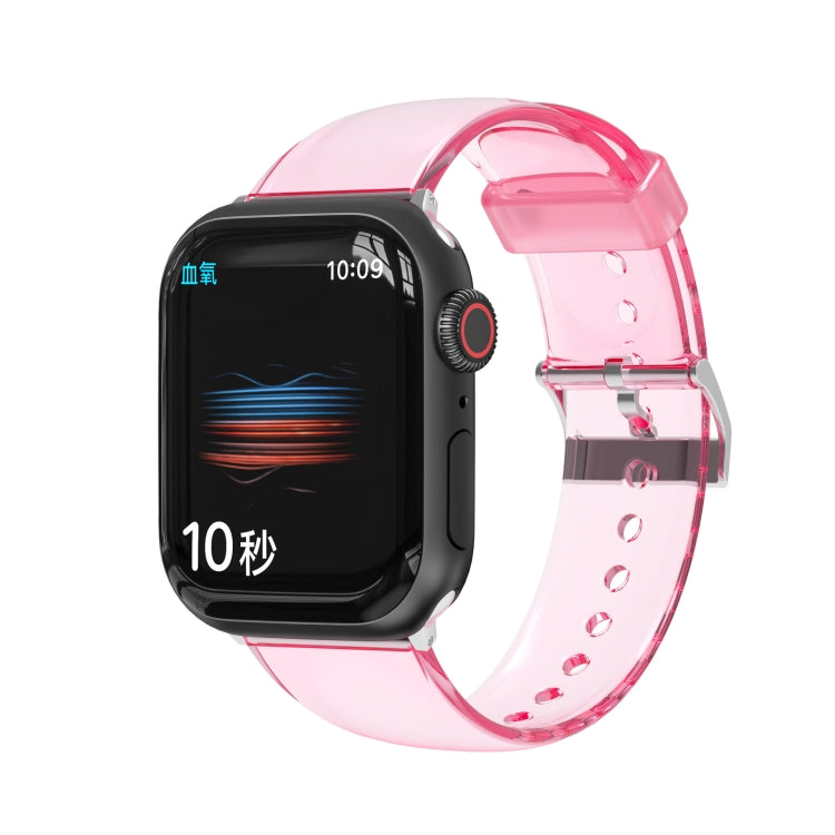 TPU Fuel Injection Watch Band For Apple Watch Series 7 45mm /6&SE&5&4 44mm /3&2&1 42mm(Transparent) - Watch Bands by null | Online Shopping UK | buy2fix