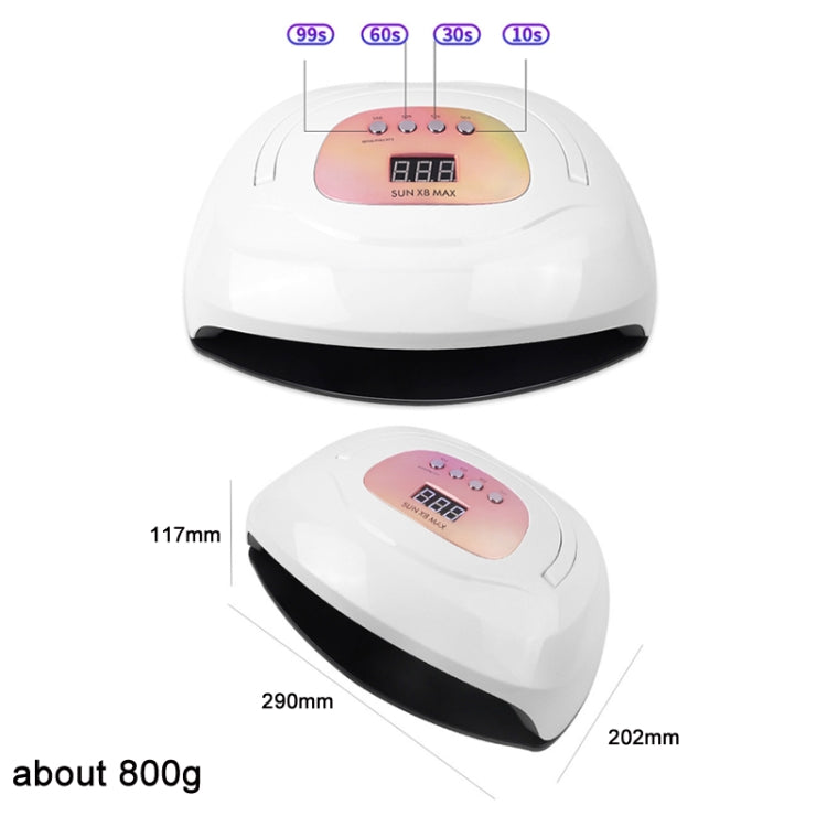 Sun X8 Max 150W Dual Light Source UV Nail Lamp LED Phototherapy Machine(EU Plug) - Nail Dryers by buy2fix | Online Shopping UK | buy2fix