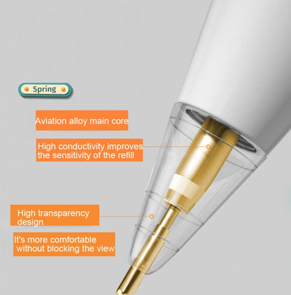 For Apple Pencil 1/2 Transparent Replacement Pen Tip Transform Nib,Style: 5.0 Golden Needle - Pencil Accessories by buy2fix | Online Shopping UK | buy2fix