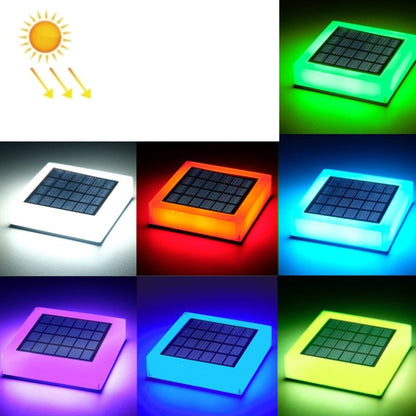 TS-S5306 Outdoor Solar Column Head Lamp IP68 Waterproof Lawn Yard Light, Style: RGB Gradient + Color Fixing - Solar Lights by buy2fix | Online Shopping UK | buy2fix