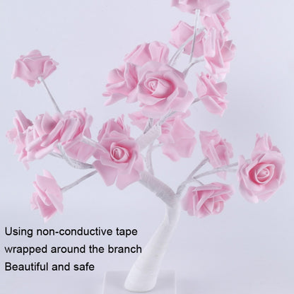 SJ-SD042 Rose Tree LED Christmas Party Decoration Light, Style: Detachable Base(Purple) - Christmas Decoration Lamps by buy2fix | Online Shopping UK | buy2fix